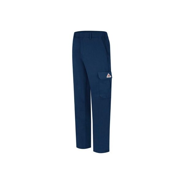EXCEL FR ComforTouch FR Cargo Pocket Work Pants PLC2, Navy, 9 oz, Size 50 x 36U